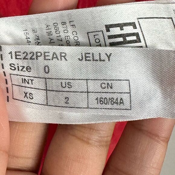 BA&SH Pearl Belted Red Lyocell blend Poplin Mini Shirt Dress Women’s Sz XS - Picture 9 of 9